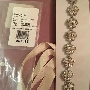 David’s Bridal - Rhinestone & Ivory Bridal Sash